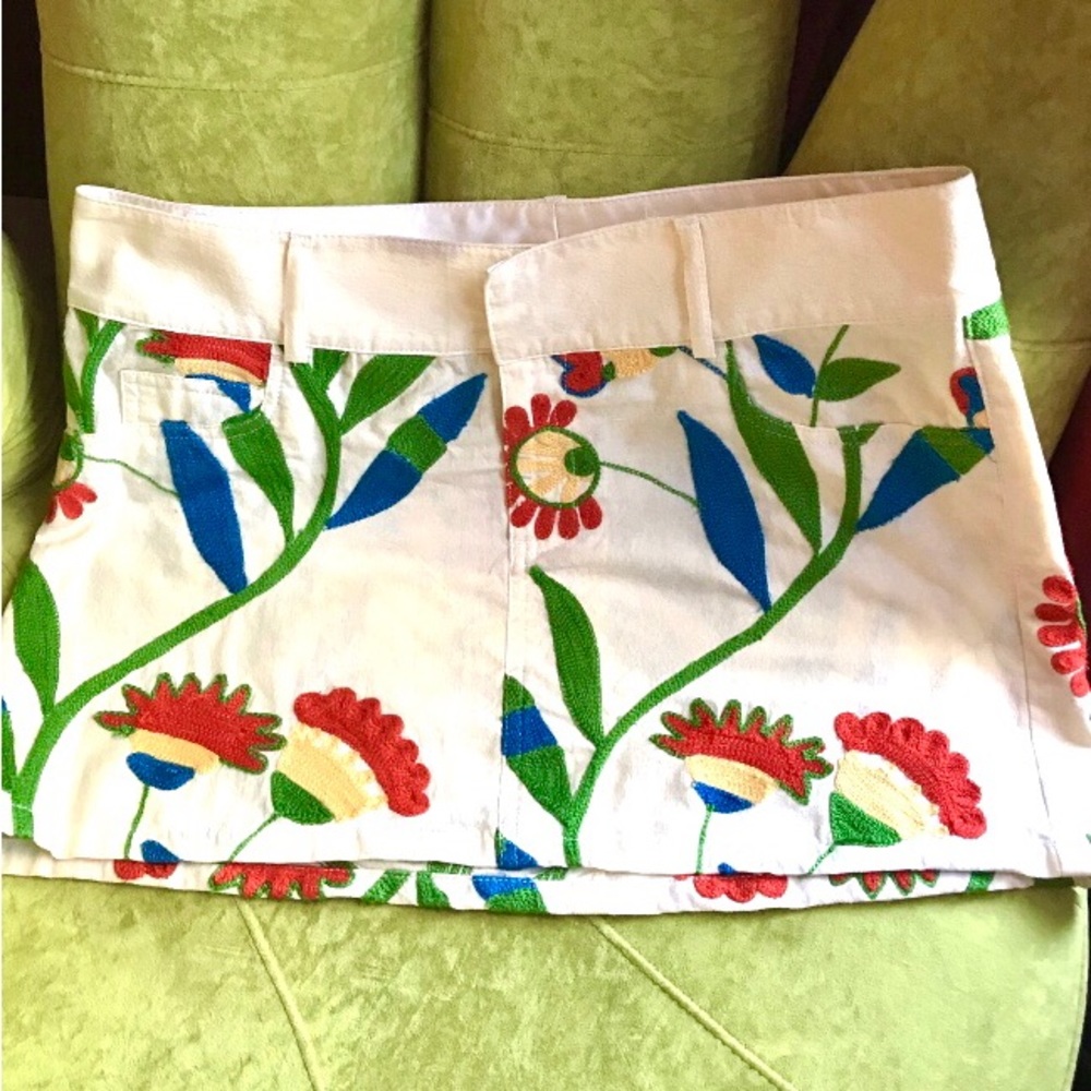 alice + olivia designer mini skirt